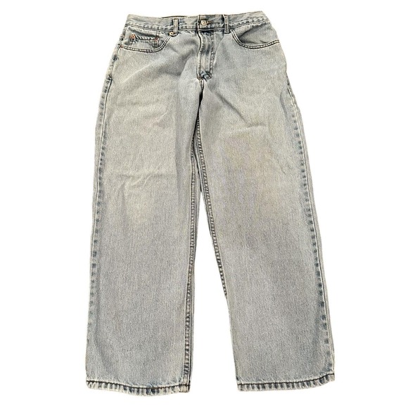 Levi's 550 Jeans Mens 34x29 Relaxed Fit Straight Denim Pants Faded Light Wash - Picture 2 of 9